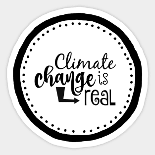 Climate Change is Real Sticker